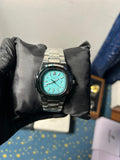 Patek Philippe | Diamond Blue | Classic Stainless Steel Chain