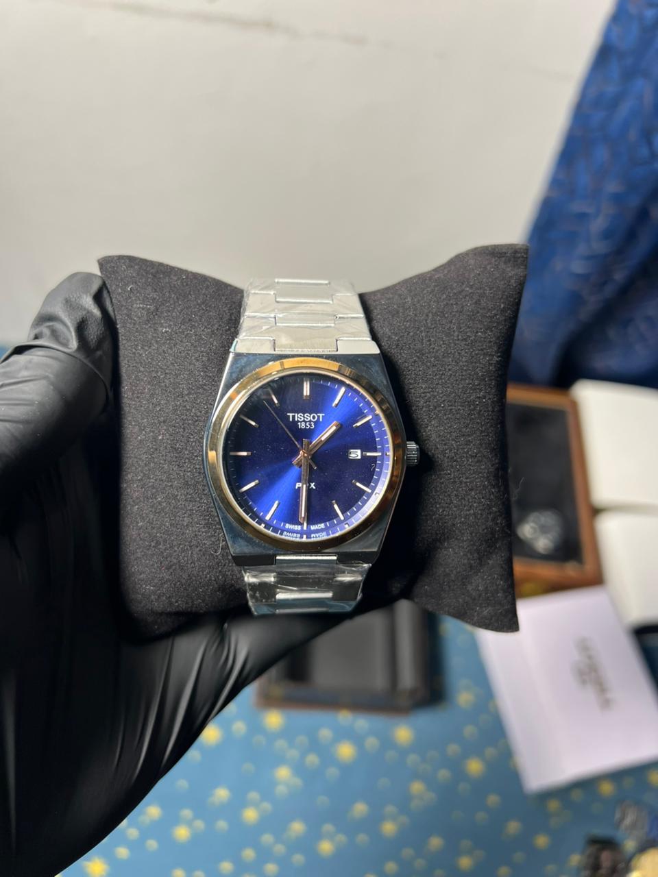 Tissot PRX | Gold-Tone Bezel | Steel Chain